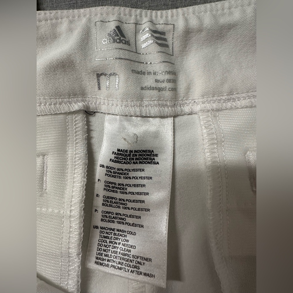 adidas White Women's Golf Pants - Picture 5 of 8